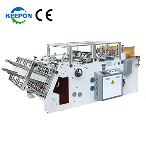 KBJ-D800/1200  Automatic Paper Hamburger Box Tray Pasting Erecting Machine